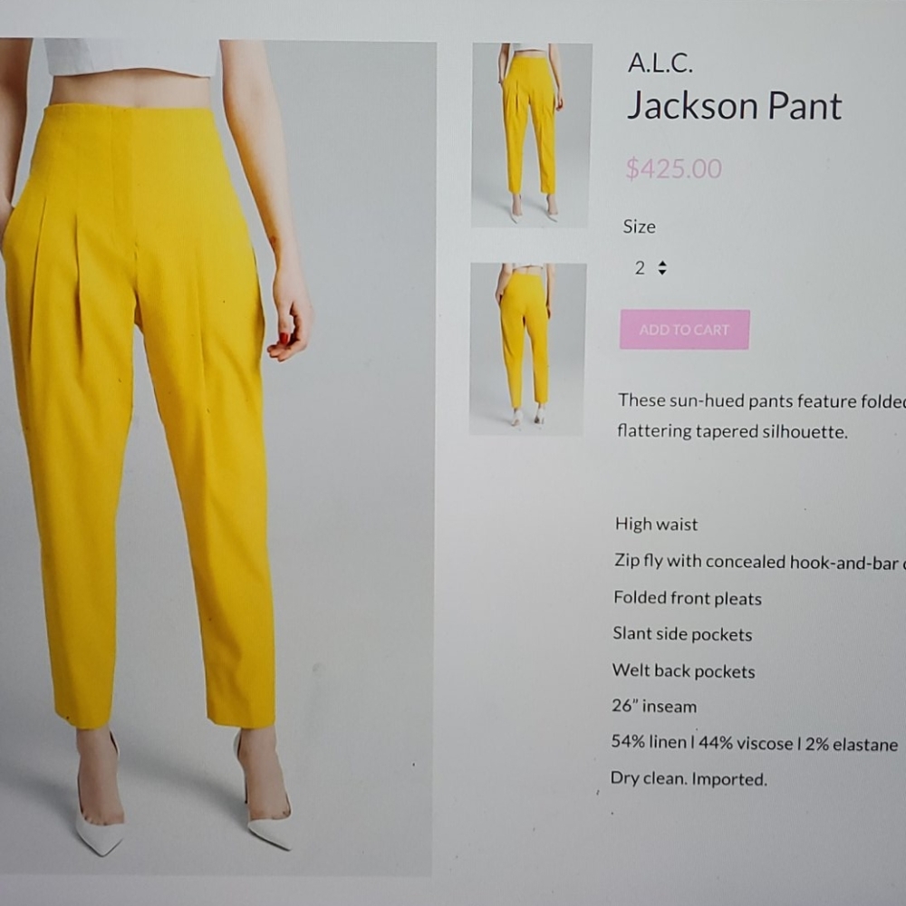 NWT!!-A.L.C. Jackson Pant - Limited Edition Color